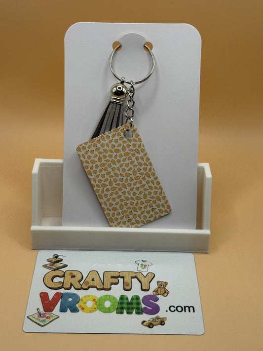 Rectangle keychain w/tassel - Academia journal