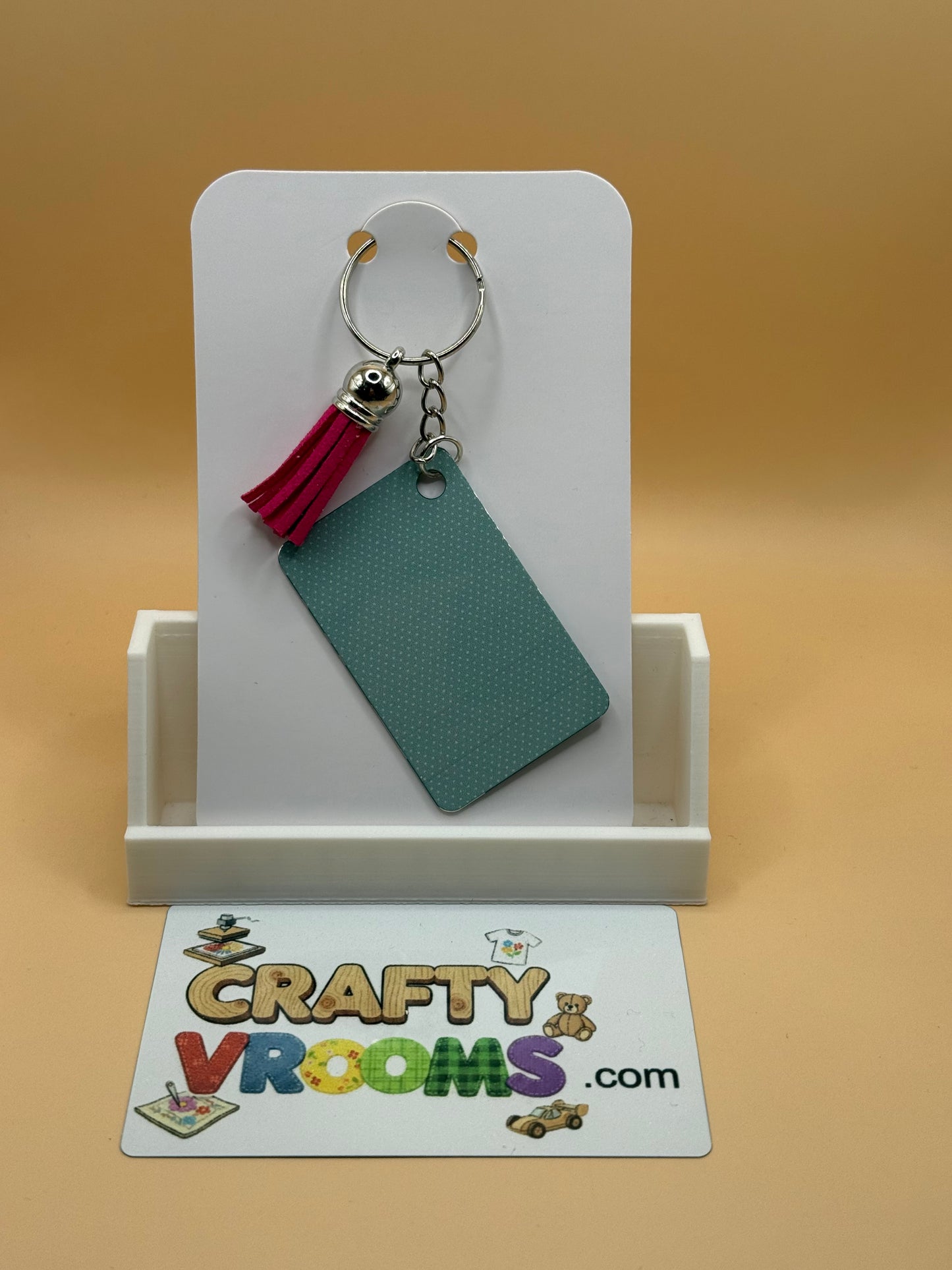 Rectangle keychain w/tassel - Academia planetary