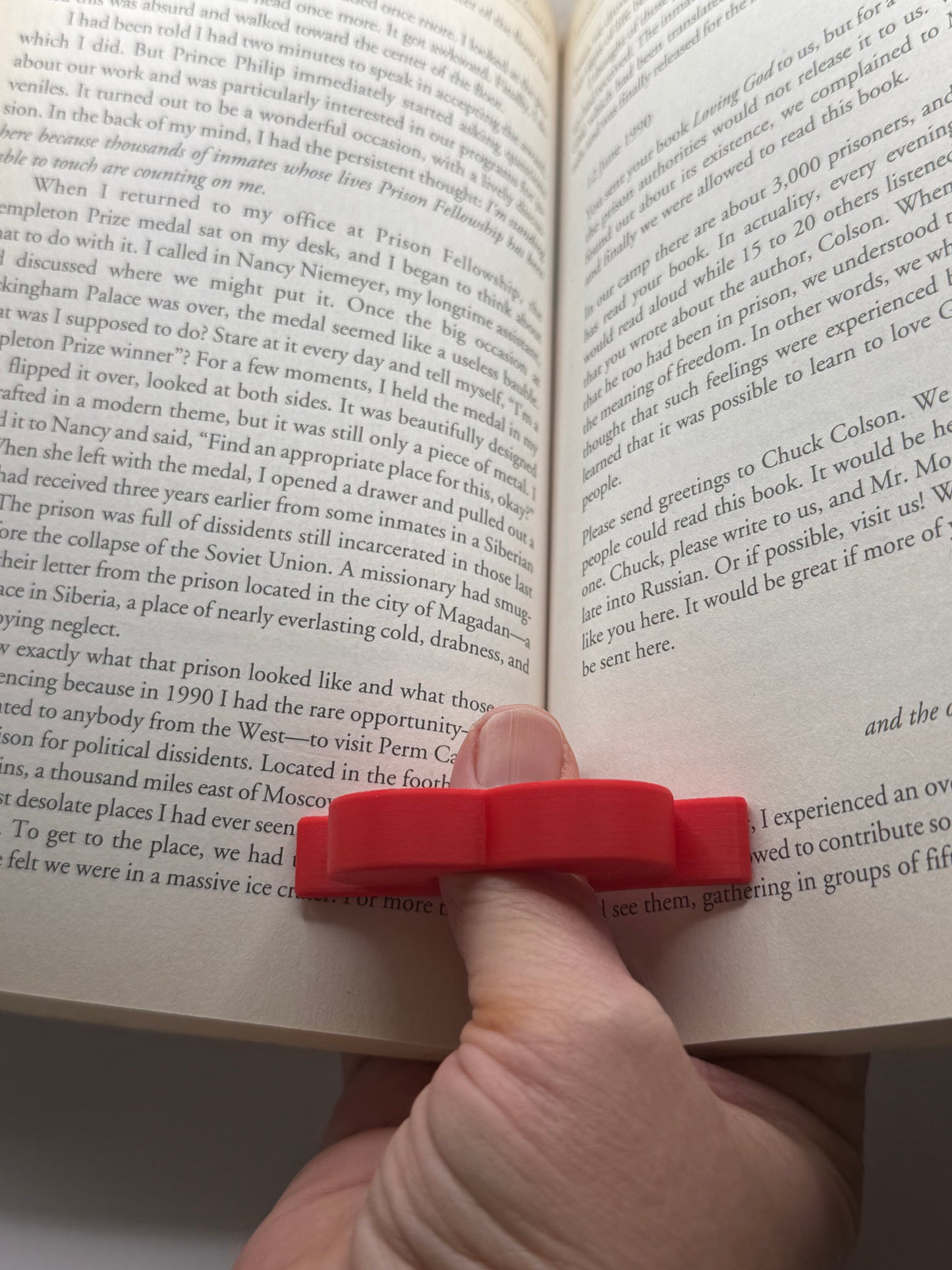 Heart shaped book holder