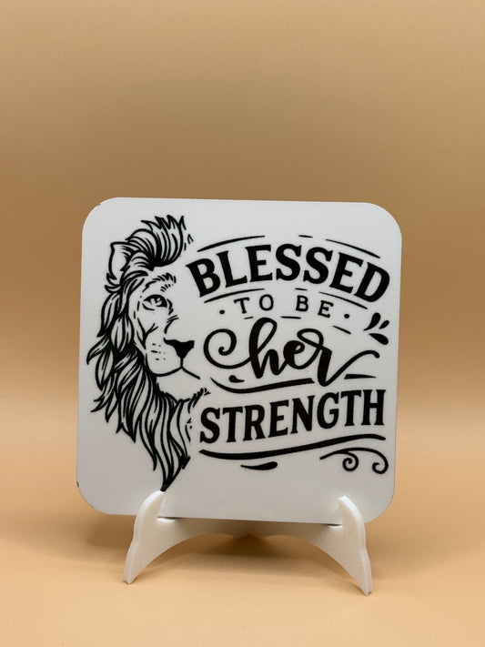 Her strength magnet 3 X 3