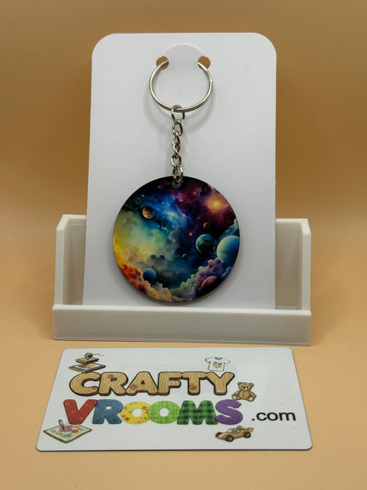 Round keychain - Planets
