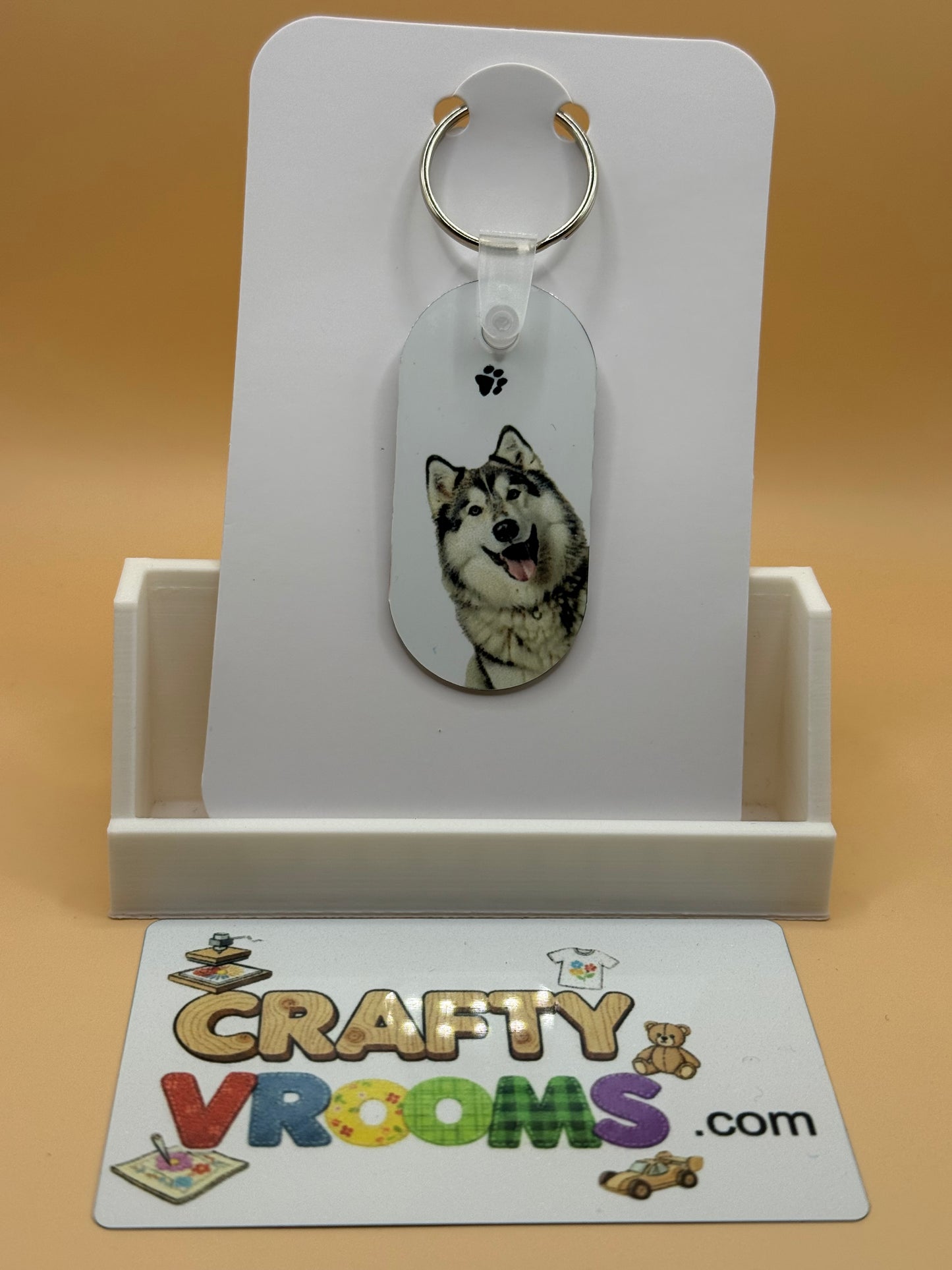 Oval keychain - Alaskan Malamute