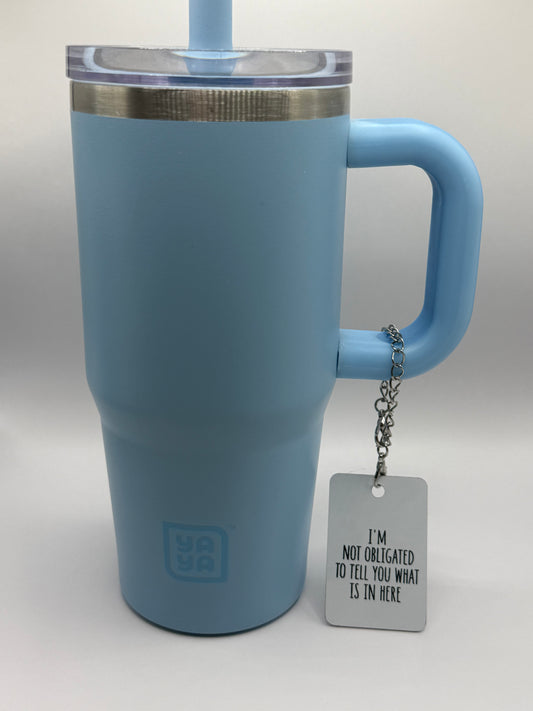 Rectangle charm for tumbler or bag - I'm not obligated